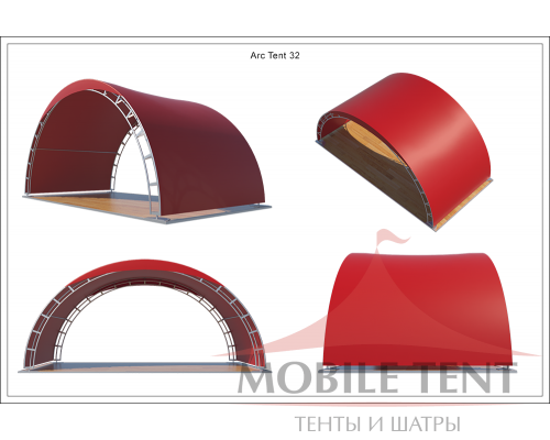 Арочный шатер 10х5 - 50 м² Схема 5