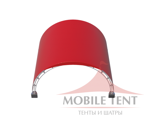 Арочный шатёр 16х16 — 256 м² (B) Схема