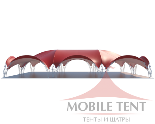Арочный шатёр 24х16 — 384 м² Схема 1