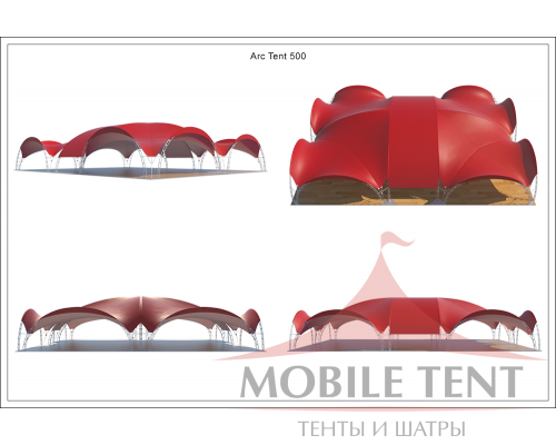 Арочный шатёр 25х20 — 500 м² Схема 5