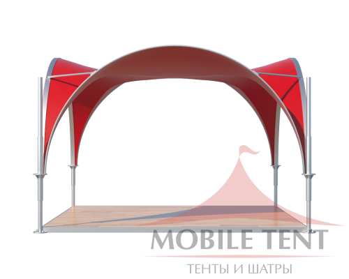 Арочный шатёр 3.5х3.5 — 12,25 м²(V) Схема 1