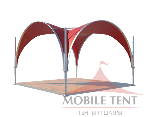 Арочный шатёр 3.5х3.5 — 12,25 м²(V) Схема 3