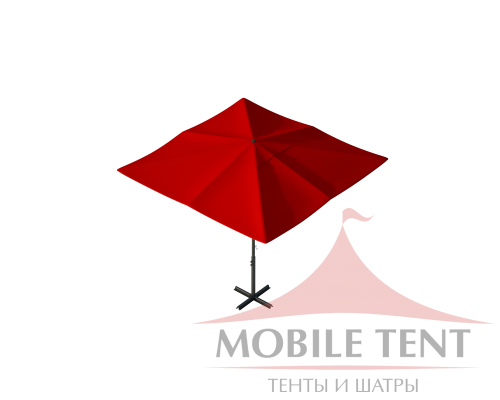 Зонт уличный для кафе Desert 4х4 Схема
