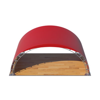 Арочный шатёр 8х4 — 32 м² Схема