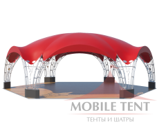 Арочный шатёр 12х10 — 94 м² Схема 1