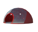 Сфера шатер диаметр 8 м Схема 1