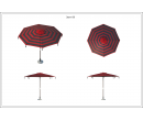 Зонт для кафе Tiger диаметр 4 Схема 1